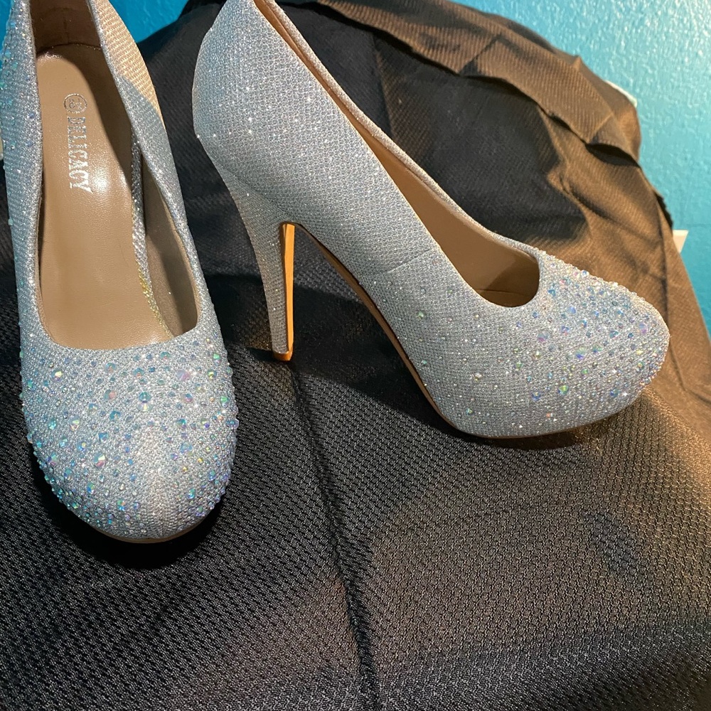 Silver heels